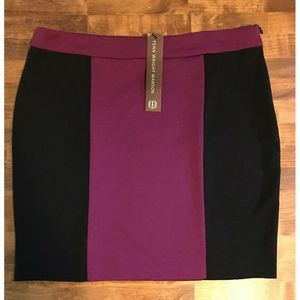 Fenn Wright Manson Skirt 12 Black Purple Mini